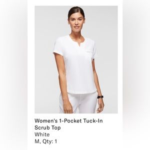 Jaannu medium white scrub top